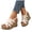 White, variant on Women's Strappy Wedge Sandals Breathable Open Toe Slingback Mules Lightweight Non Slip Platform Walking Shoes White Size 6