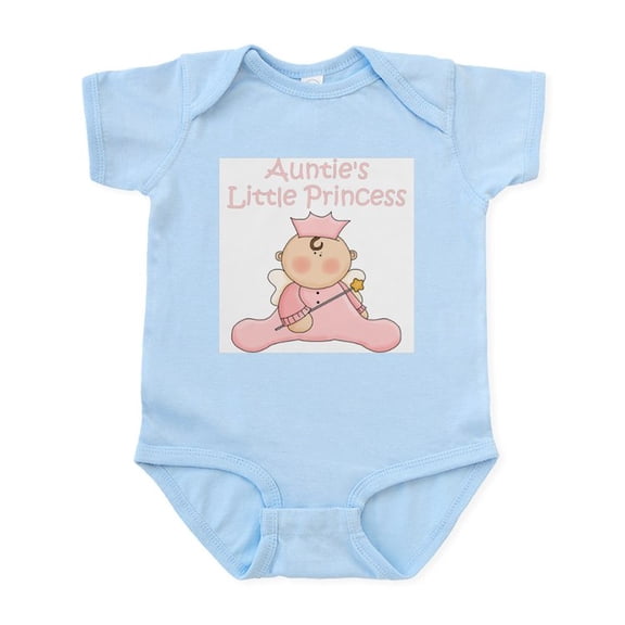 CafePress - Auntie's Little Princess (Bab Infant Bodysuit - Baby Light Bodysuit, Size Newborn - 24 Months