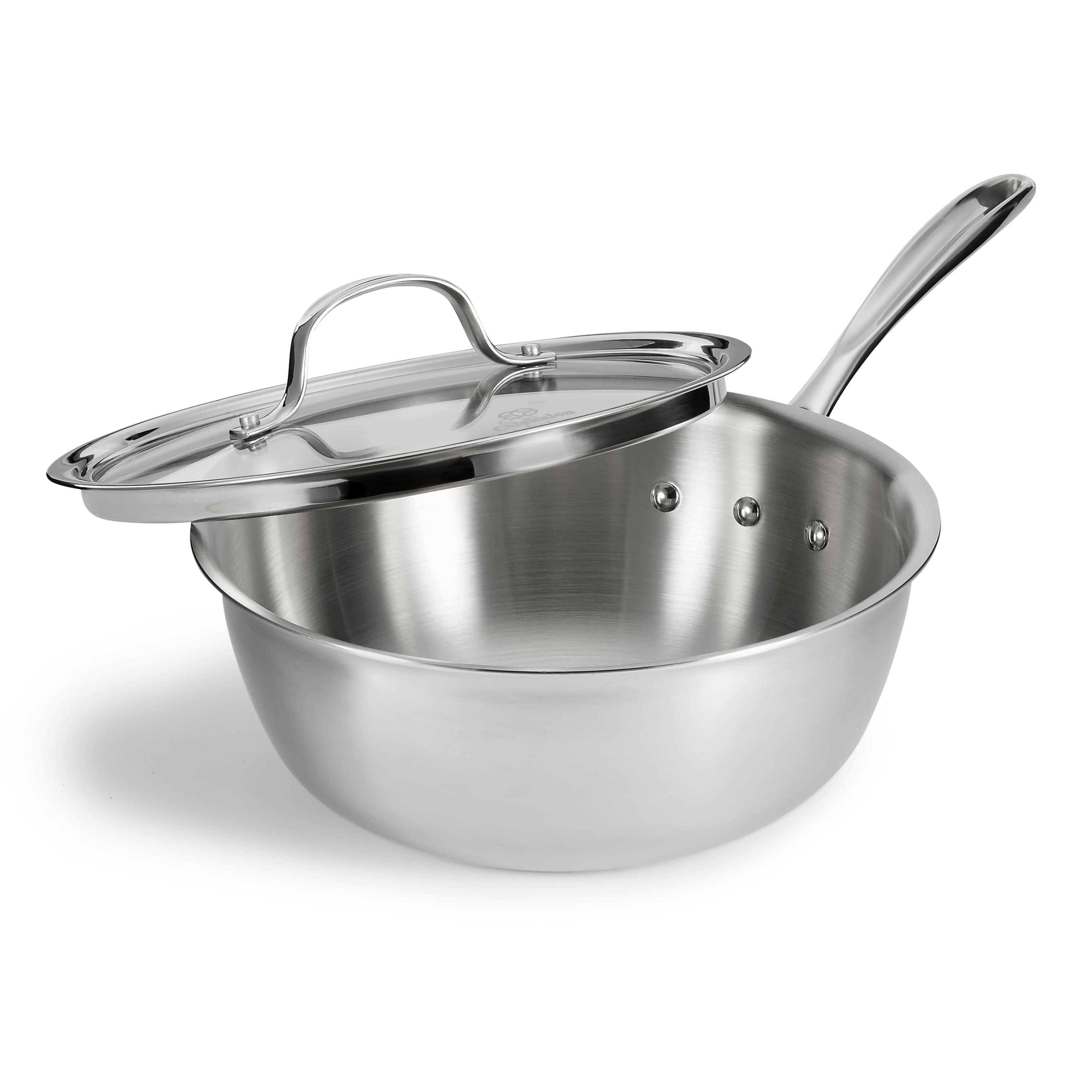 Calphalon Tri Ply Stainless Steel Quart Chefs Pan Walmart Com