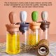thumbnail image 4 of Greeniant Botella de aceite Barbacoa 180ML Cepillos Vidrio Resistente al calor Portátil Desmontable Hogar Picnic al aire libre Dispensador Accesorio Estufas de camping naranja verde Greeniant OD017120-04B, 4 of 6