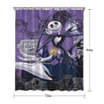 thumbnail image 5 of Waterproof Halloween Nightmare Before Shower Curtain 72x84 Inch Polyester Unique Shower Curtain for Bathroom Hotel Home Bathtub Accessories Decor with 12 Plastic Hooks, 5 of 6