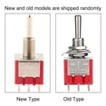 thumbnail image 4 of 5 Pcs MTS-303 3PDT 9 Pin 3 Position On/Off Mini Toggle Switch, 4 of 4