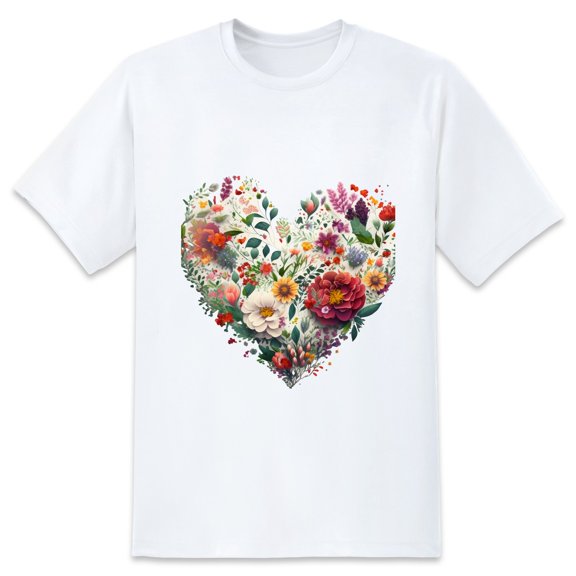 Men's Graphic TeeFlowers (11) Letter Print T-Shirts Round Neck Short Sleeves Sizes XS-5XL Summer Daily Casual Tops