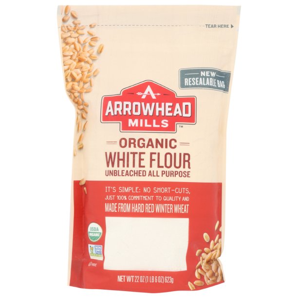 Arrowhead Mills Organic Enriched Unbleached White Flour, 22 Oz
