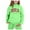 1-Green2643, variant on WOYY Sweatsuit Set for Girls Letter Print Hoodie and Sweatpants Active Outfits Kids 2Pcs Set, Sizes 1-9