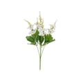 thumbnail image 2 of Ramo de flores artificiales de jacinto y manzano silvestre con jarrón, arreglo floral realista de seda para decoración del hogar y bodas, 29 cm, 2 of 5