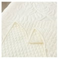 thumbnail image 7 of 3-Piece 100% Cotton Oversized Bedspread Lightweight Quilt Coverlet Embroidery Farmhouse Bedding Set T0 (Soft White, King (118"x106")), 7 of 7