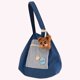 thumbnail image 4 of Bolso de mano de pana para mujer bolso hobo ligero y versátil bolso para niña con insignia, 4 of 7