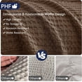 thumbnail image 4 of PHF Ultra Soft Waffle Weave Blanket Twin Size for Bed, Lightweight and Breathable Blanket, Perfect for Hot Sleepers, 66"x 90", Chocolate, 4 of 7