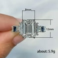 thumbnail image 2 of EOEMY Wing 925 Silver Cubic Zircon Ring Cute Women Wedding Party Jewelry Sz 6-10-9, 2 of 5