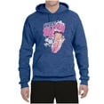 thumbnail image 2 of Wild Bobby, Shore Surfer Betty Boop Betty Boop Unisex Hoodie Sweatshirt, Vintage Heather Blue, Small, 2 of 5