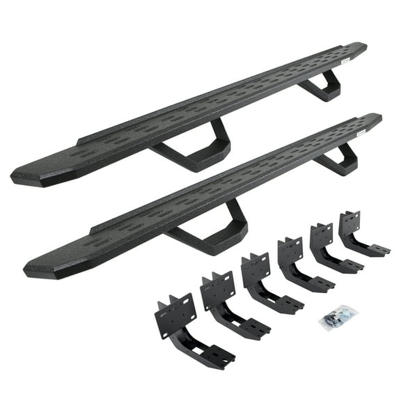 Go Rhino 6963068020T RB30 Running Boards with Mounting Brackets, 2 Pairs Drop Steps kit Fits Ram 19-24 1500 (Ext Cab)