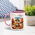 thumbnail image 4 of Thanksgiving Chihuahua Pilgrim Grateful, Thankful, Blessed Fall Welcome 11oz Accent Two-tone Mug Dog Lover Gifts Idea Coffee Tea Cup - 00021, 4 of 5
