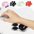 thumbnail image 1 of Sentmoon Wrist Rest Wrist Rest for Computer Keyboard Cats Claw Mouse Pad Solid Color Transparent Wrist Soft Pad Cool Silicones Wrist Rests Office Game Wrist Pads for Small Desk, 1 of 7