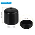 thumbnail image 2 of Uxcell Round Rubber End Caps Flexible Rubber Screw Covers for Metal Tube 1-5/16" 12pcs, 2 of 5