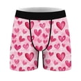 thumbnail image 4 of NTACZA Valentine's Day Underwear for Men Pink Love Heart Print No Fly Boxer Briefs Novelty Soft Underpants for Men L, 4 of 5
