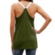 thumbnail image 2 of Top Sin Mangas Para Mujer, Cómodas Correas De Encaje Para Los Hombros, Cuello Redondo, Camiseta Sin Mangas Para La Playa OTVIAP DE Verde XXL, 2 of 6