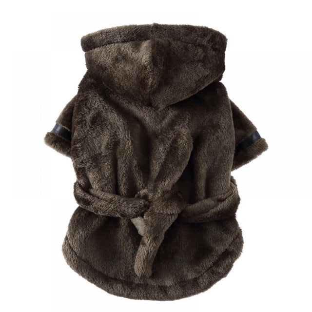 JUNWELL Dog Bathrobe Soft Warm Dog Pajamas with Adjustable Dog Drying Towel Robe Pet Clothes for Large Medium Small Dogs