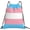 Transgender Pride Flag, variant on Usa Flag Unisex Drawstring Backpack Bag Sport Gym Travel Swim Sackpack