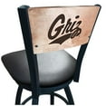 thumbnail image 2 of Holland Bar Stool  25 in. L038 - Black Wrinkle Montana Swivel Bar Stool with Laser Engraved Back, 2 of 2