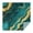 Teal and Gold-1, variant on White Gold Marble Pattern Square Tablecloth,Waterproof Square Table Cover,Wipeable Spillproof Washable Table Cover for Home Kitchen Party Decor 42"X42"(107x107cm)