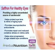 Extra Strength Saffron Extract Diet & Eye Health Supplement - Three 60 Count Bottles, 88.5mg Per Serving
