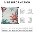 thumbnail image 5 of GOSMITH  Beach Coastal Pillow Covers Summer Ocean Nautical Themed Throw Pillow Case Coral Starfish Cushion Cover for Couch Sofa Bed Farmhouse Outdoor Decoration,Coral, 5 of 5