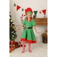 thumbnail image 5 of Usaibhir Christmas Parent-Child Elf Outfits Kids Teen Girls Boys Women Men Xmas Family Matching Couple Elf Costumes Clothes Dress/Pants Sets Child Adult, 5 of 7