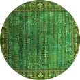 thumbnail image 1 of Ahgly Company Indoor Round Oriental Green Traditional Area Rugs, 6' Round, 1 of 4