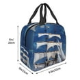 thumbnail image 3 of Honeii Moonlit Night Sea Sailboat Print Lunch Bag Women, Lunch Box Lunch Bag for Women Adult Men, Small Leakproof Cute Lunch Tote Large Capacity Reusable, 3 of 8