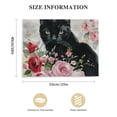 thumbnail image 3 of Orinice Cute Cat Flowers Vintage Fine Art Aesthetic Poster & Print Wall Painting for Home Decor 20x16in, 3 of 6
