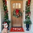 thumbnail image 2 of Red Nutcrackers Merry Christmas Doormat, Xmas Front Door Mat, Christmas Decorations for Home Seasonal Winter Low-Profile Entrance Rug for Indoor Outdoor 17" x 30" (Red), 2 of 6