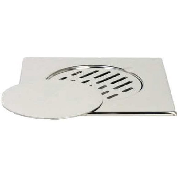 AGM Home Store Steel Floor Removable Cover Grid Shower Drain