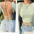 thumbnail image 1 of D&J Fashion halter slim short top, 1 of 5