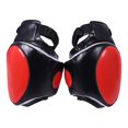 thumbnail image 2 of Almohadillas de EVA para muslos de Muay Thai, protectores de piernas para Kickboxing, equipo de protección Sanda Negro Rojo, 2 of 8