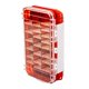thumbnail image 1 of Caja de aparejos de pesca impermeable con bandejas de doble cara y sello grande extraíble Rojo, 1 of 9