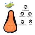 thumbnail image 3 of Sywqhk Funda de asiento de bicicleta suave 3D esponja cojín transpirable al aire libre (naranja) Sywqhk Alta Calidad, 3 of 7