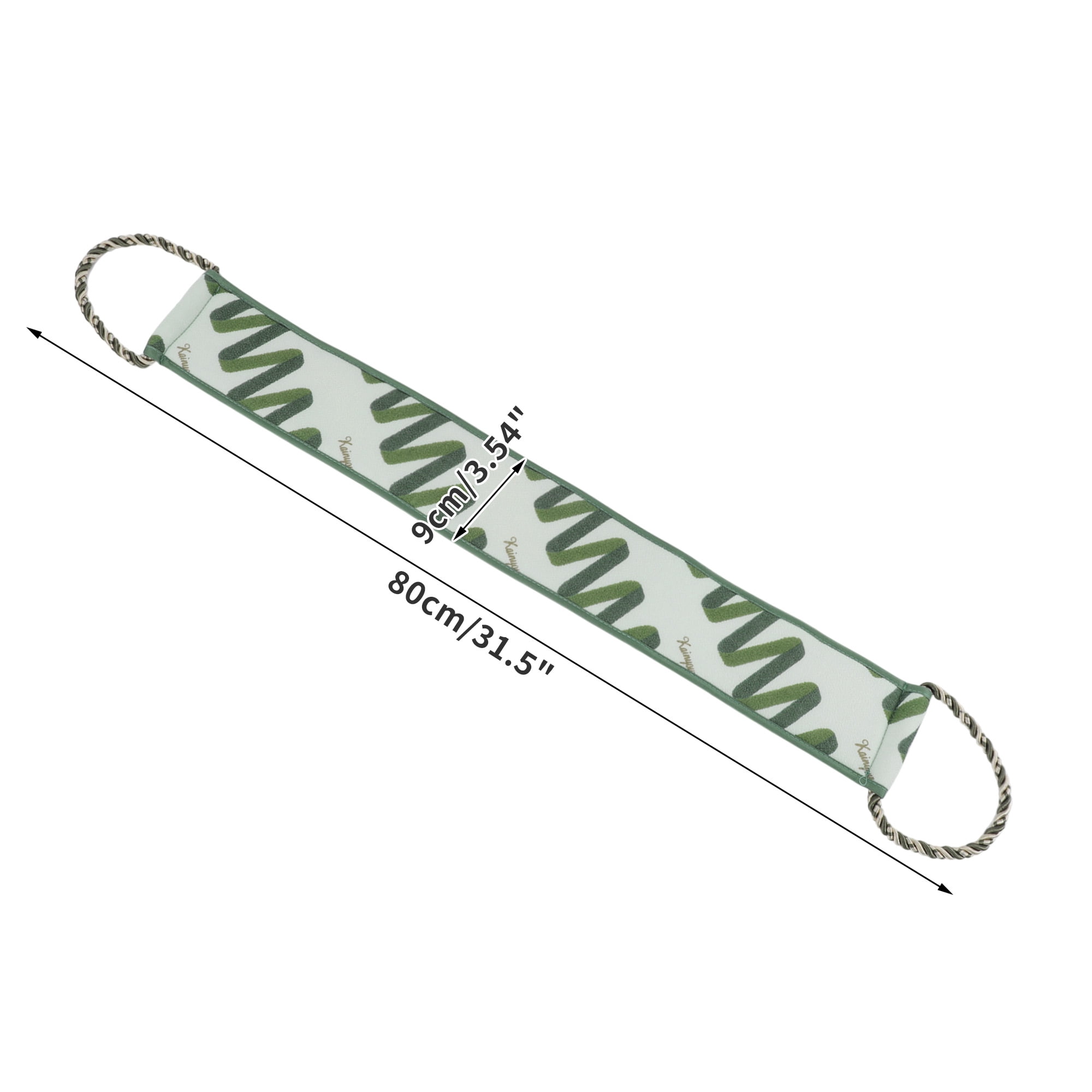 Unique Bargains Line Pattern Body Scrub Towel 1 Pc Blackish Green