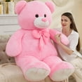 thumbnail image 2 of Muiteiur 5 feet Giant Teddy Bear Stuffed Animal Teddy Bear with Bow Plush Toy, 2 of 7