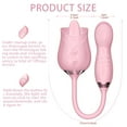 thumbnail image 5 of OCTMOM Rose Toys G Spot Vibrators for Women, Thrusting Vibrators for Female Couples Pleasure, Pink., 5 of 5