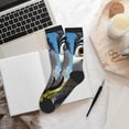 thumbnail image 6 of KLL Joyful Animated Bird Print Cool Socks Men's Women's Crew Socks Funny Crazy Novelty Stockings, 6 of 7