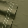 thumbnail image 2 of Madame Marie Contemporary Microfiber Bedroom Solid Color Bed Sheet Set Twin - Olive, 2 of 2