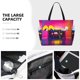 thumbnail image 3 of Fotbe Neon Cassette Tape Bolsa de Viaje para Playa - Resistente al Agua, Bolsa Tote de Gran Capacidad y Ligera con 7 Bolsillos para Mujeres y Hombres, 3 of 7