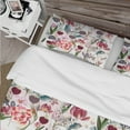 thumbnail image 4 of Designart 'Beautiful Floral Pattern with Spring Flowers' Ensemble de Literie Cabine & Lodge - Housse de Couette & Shams, 4 of 4