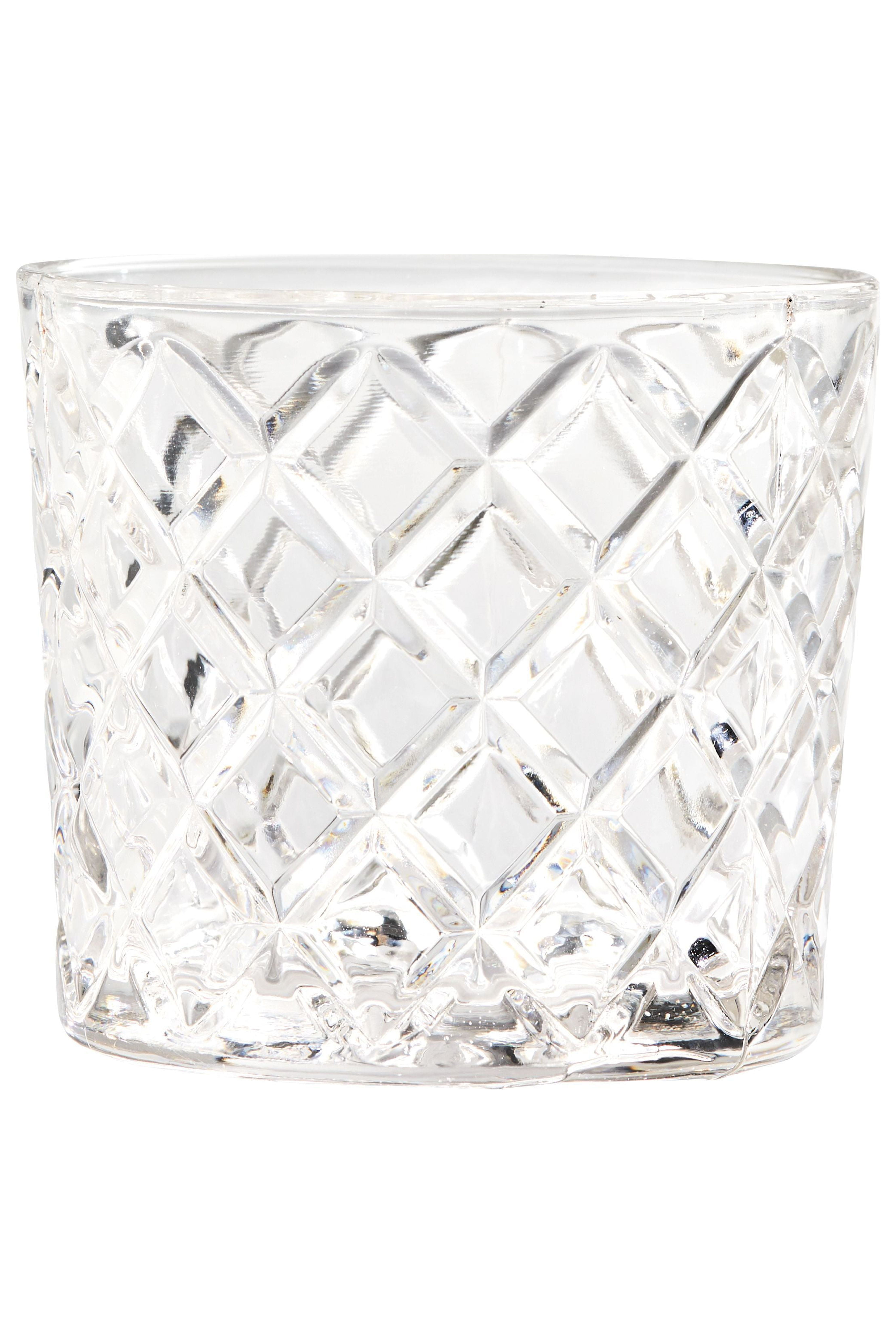(4 pack) Better Homes & Gardens Diamond Cut Old Fashioned Glass, 4-Pack