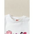 thumbnail image 6 of Suealasg Toddler Baby Girl Boy Birthday Outfit Short Sleeve Dinosaur Print T-Shirt Elastic Waist Shorts 1T 2T 3T 4T Kids Summer Clothes Set, 6 of 7
