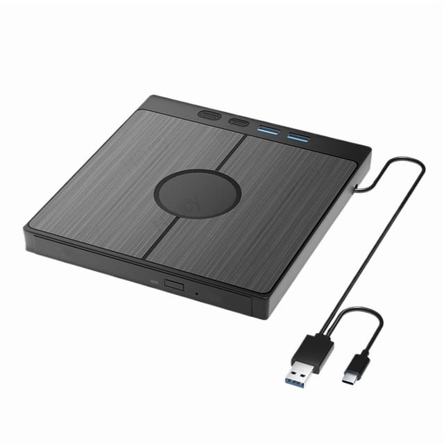 7-in-1 USB 3.0 Type C External CD DVD RW Optical Drive DVD Player Burner Reader Multi-Function Drive ,Plug and Play