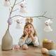 thumbnail image 4 of Adornos de Pascua, regalos de Pascua, conejito de Pascua, tela de Pascua, lindo conejito, decoración, 2 piezas, objetos decorativos, 4 of 6