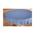 thumbnail image 2 of Lintex Linens Homespun Marine 100% Cotton Tablecloth 70" Round, 2 of 2
