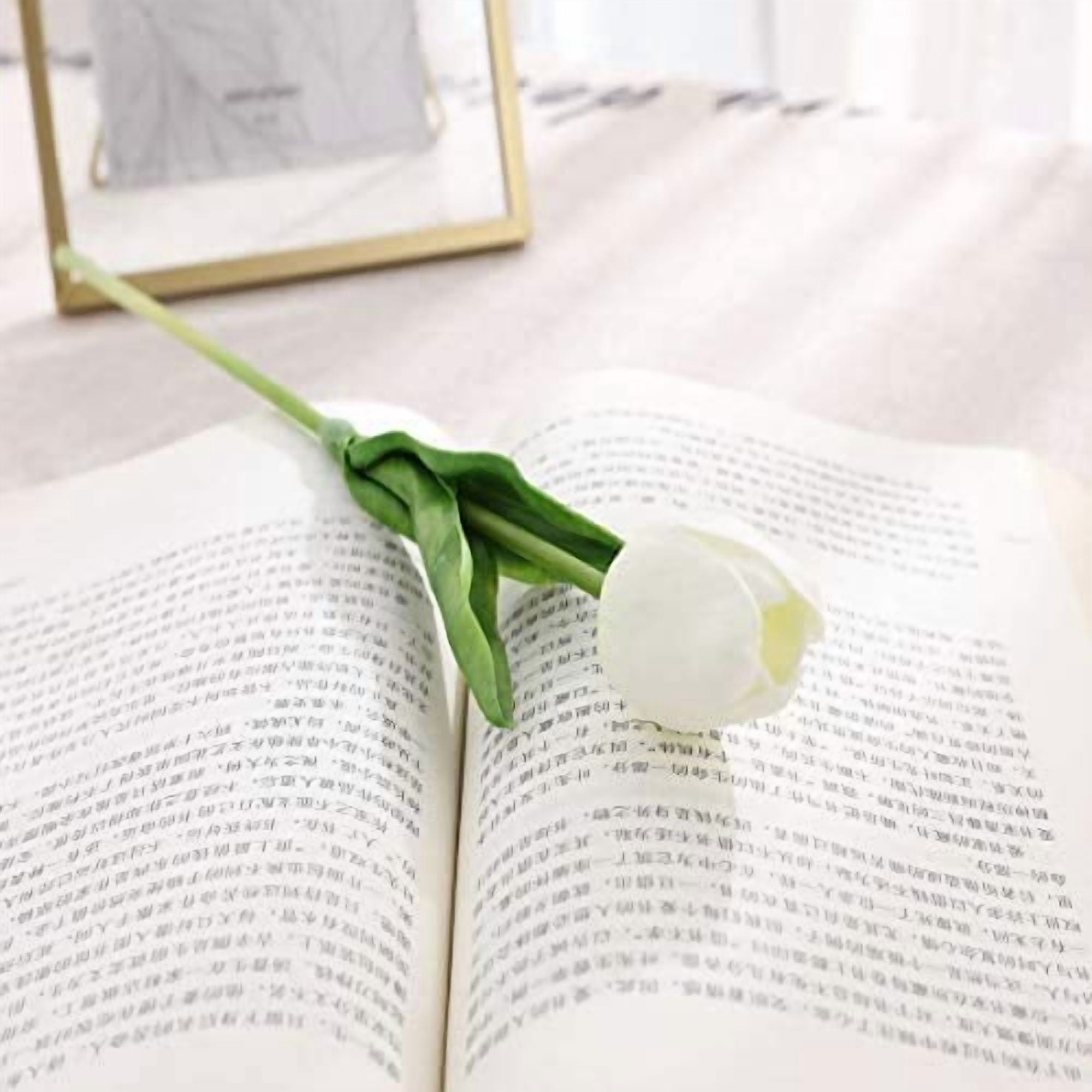 15 Pcs Artificial Tulips Flowers Real Touch Fake Flowers Artificial Flowers Arrangement Bouquet Decoration